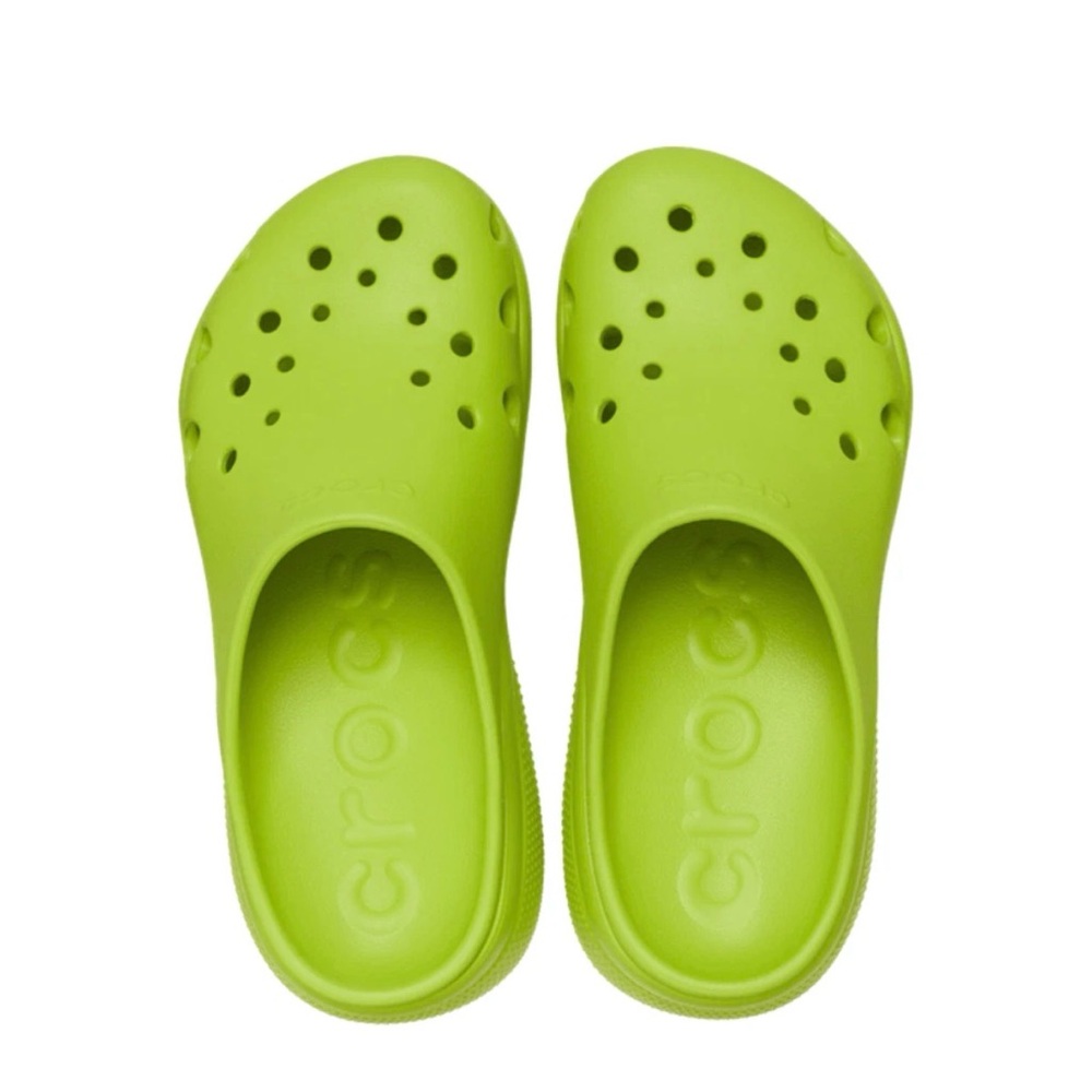 Crocs Aura Clogs Kiwi Green Color 2” Heel NWT Mens Size 6/Womens Size 8 - Picture 3 of 10